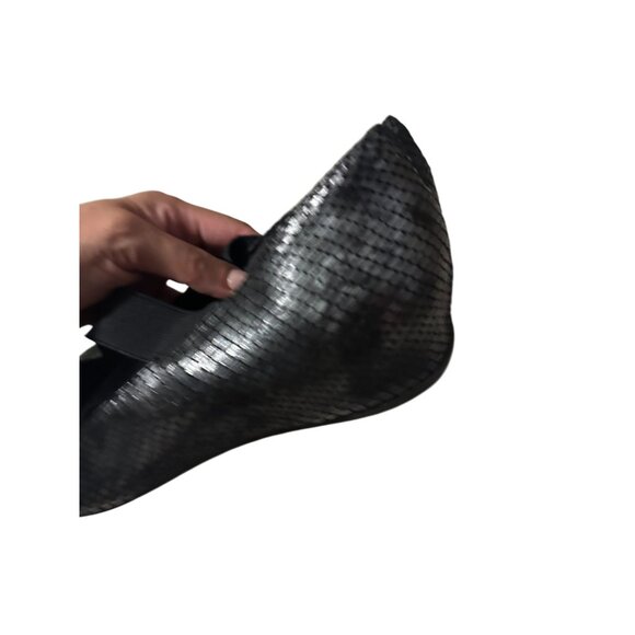 ROCKPORT Women's Black Leather Kitten Heel Wedges Size 8 - Picture 6 of 8